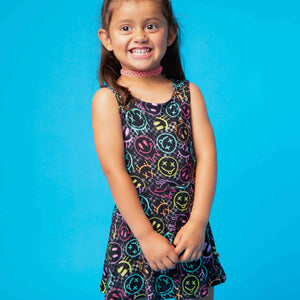 Baby Kids Bamboo Pajamas β Highlight of My Day Sleeveless Twistback Dress β Image 1