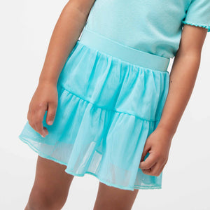 Baby Kids Bamboo Pajamas β Mint To Learn Tulle Skort β Image 1