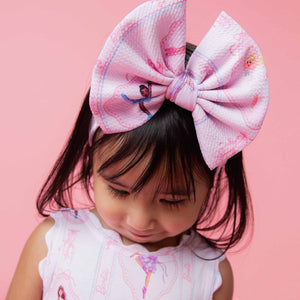 Baby Kids Bamboo Pajamas — Barbie™ Ballet Biggie Bow — Image 1