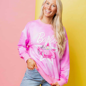 Baby Kids Bamboo Pajamas — Barbie™ Star Power Women's Relaxed Crew Neck Sweatshirt — Image 1