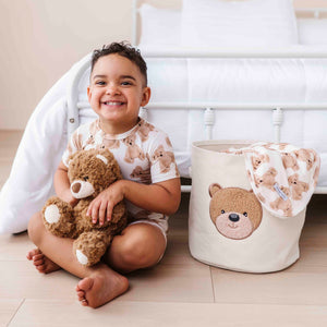 Baby Kids Bamboo Pajamas — Bear Hugs Basket — Image 1