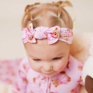Baby Kids Bamboo Pajamas — Beary Special Headwrap — Image 1