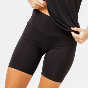 Baby Kids Bamboo Pajamas — Women's Biker Shorts — Image 1