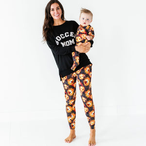 Baby Kids Bamboo Pajamas — Blazing Goals Women's Pants — Image 1