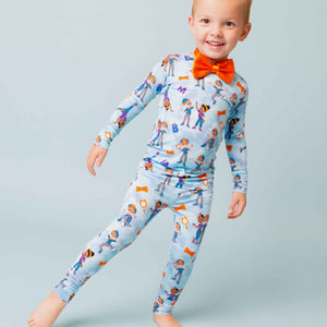 Baby Kids Bamboo Pajamas — Blippi™ & Meekah Adventures Long Sleeve Pajama Set — Image 1