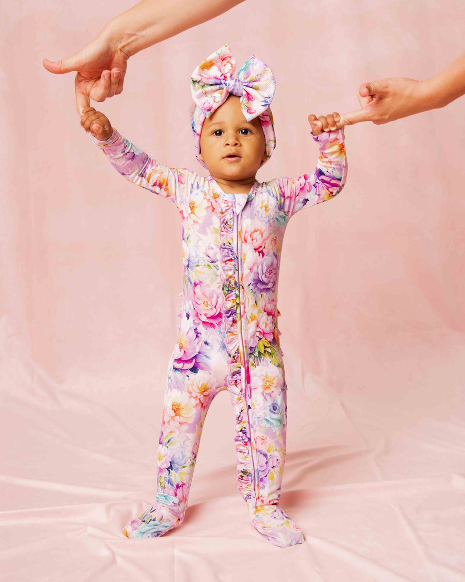 Rosa Bloom Tiered Ruffle Romper main image 1
