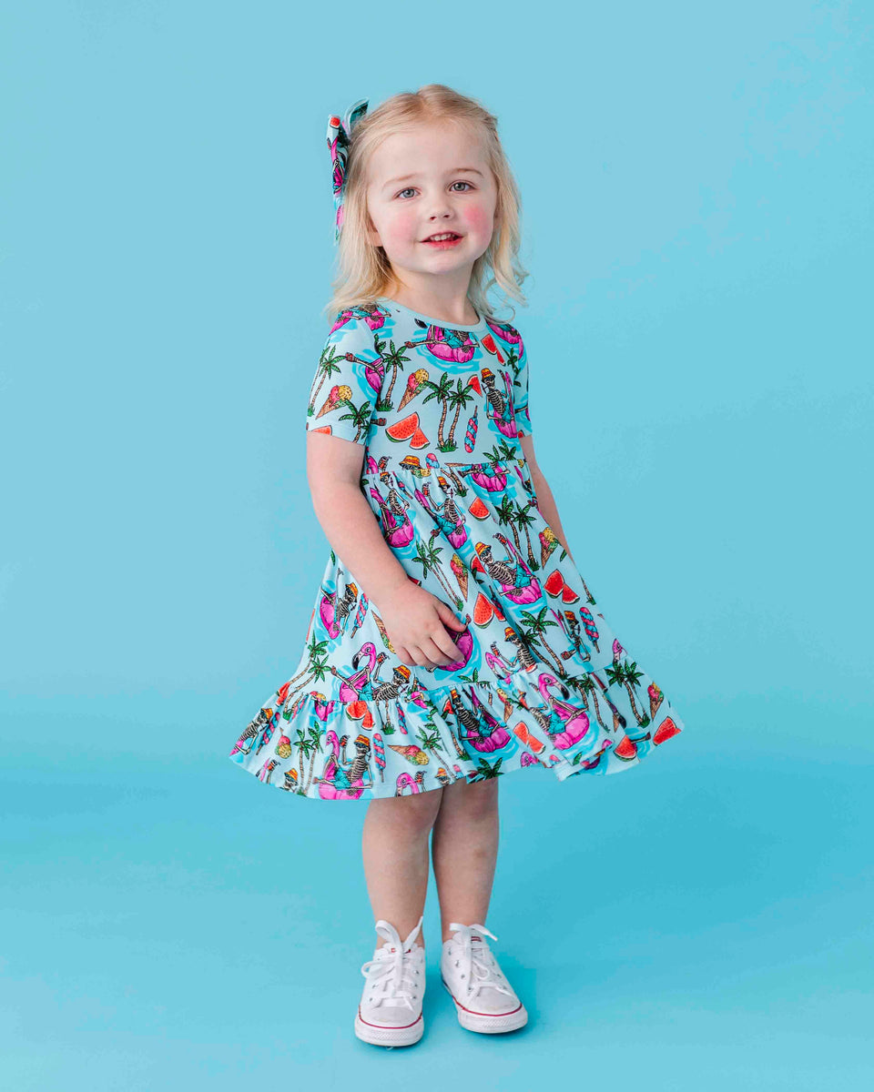 In a Good Moo-D Girls Dress & Shorts Set main image 1