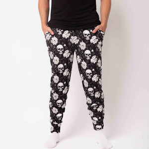 Baby Kids Bamboo Pajamas — Bones and Roses Men's Pants — Image 1