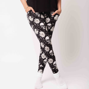 Baby Kids Bamboo Pajamas — Bones and Roses Women's Pants — Image 1