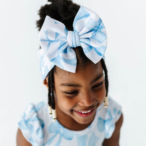 Baby Kids Bamboo Pajamas — Bow Sweet Bow Biggie Bow — Image 1