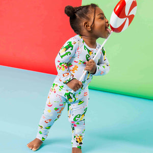 Baby Kids Bamboo Pajamas — Buddy The Elf™ Convertible Romper — Image 1