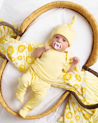 Baby Kids Bamboo Pajamas — Butter Than Ever Infant Ribbed Layette Set — Image 1