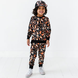 Baby Kids Bamboo Pajamas — Caught in a Jam Jogger Set — Image 1