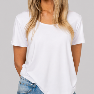 Baby Kids Bamboo Pajamas β White Women's Short Sleeve T-Shirt β Image 1