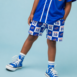 Baby Kids Bamboo Pajamas — Space Jam™ Tune Squad Pull-On Shorts — Image 1