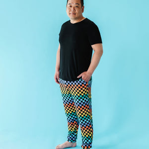 Baby Kids Bamboo Pajamas — Check Me Out Men's Pants — Image 1