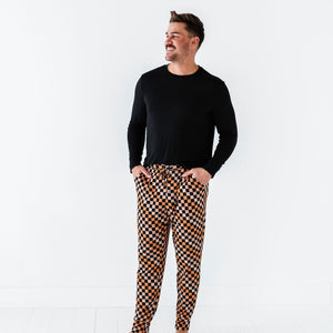 Baby Kids Bamboo Pajamas — Check Please Men's Pants — Image 1
