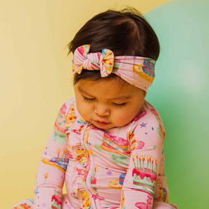 Baby Kids Bamboo Pajamas — Tiers of Joy Headwrap — Image 1