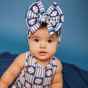 Baby Kids Bamboo Pajamas — Pitch Perfect Biggie Bow — Image 1