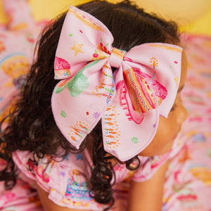 Baby Kids Bamboo Pajamas — Tiers of Joy Woven Alligator Clip — Image 1