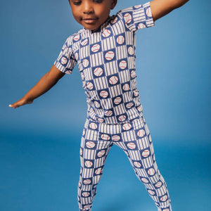 Baby Kids Bamboo Pajamas — Pitch Perfect Short Sleeve Pajama Set — Image 1