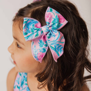 Baby Kids Bamboo Pajamas — Botanically Speaking Woven Piggy Clip — Image 1