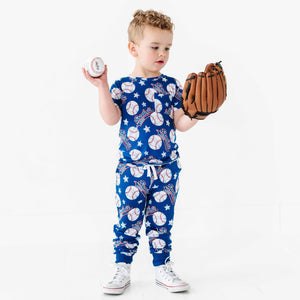Baby Kids Bamboo Pajamas — Perfect Catch T-Shirt & Jogger Set — Image 1