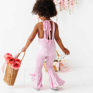 Baby Kids Bamboo Pajamas — Whispering Roses Jumpsuit — Image 1