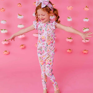 Baby Kids Bamboo Pajamas — Somebunny Special Two-Piece Pajama Set — Image 1