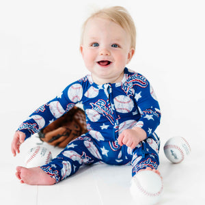 Baby Kids Bamboo Pajamas — Perfect Catch Convertible Romper — Image 1