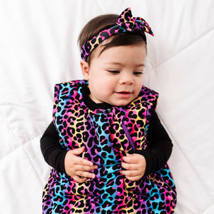 Baby Kids Bamboo Pajamas — Livin' La Cheetah Loca Sleep Sack — Image 1