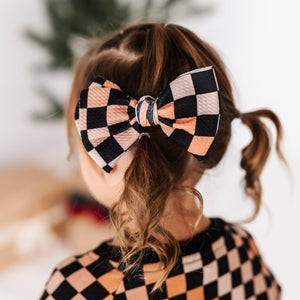 Baby Kids Bamboo Pajamas — Check Please Alligator Clip — Image 1