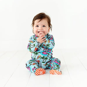 Baby Kids Bamboo Pajamas — Bone Chillin Footie — Image 1