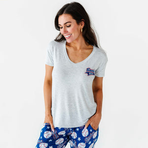 Baby Kids Bamboo Pajamas — Perfect Catch Women's T-Shirt — Image 1
