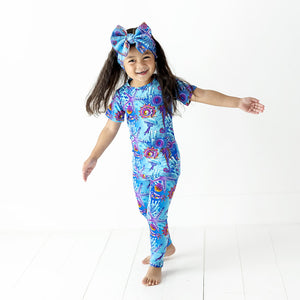 Baby Kids Bamboo Pajamas — Mixed Emoceans Two-Piece Pajama Set — Image 1