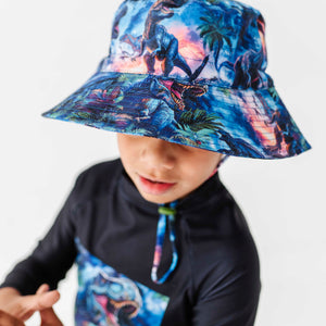 Baby Kids Bamboo Pajamas — Rex-tra Wild Bucket Hat — Image 1