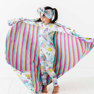 Baby Kids Bamboo Pajamas — My Little Pony™: Classic Bum Bum Blanket — Image 1