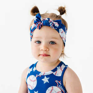 Baby Kids Bamboo Pajamas — Perfect Catch Headwrap — Image 1