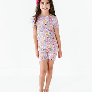 Baby Kids Bamboo Pajamas — Could've Pooled Me Cap Sleeve Shirt & Shorts Set — Image 1