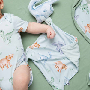 Baby Kids Bamboo Pajamas — Cuddle-saurus Lovey — Image 1
