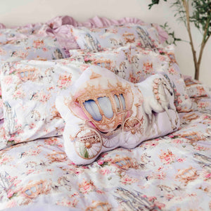 Baby Kids Bamboo Pajamas — A Knight to Remember Horse & Carriage Decorative Pillow — Image 1