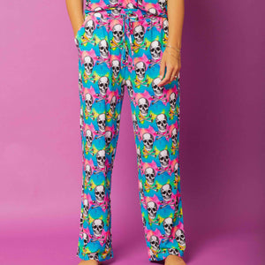 Baby Kids Bamboo Pajamas — Dead Serious Women’s Wide Leg Pants — Image 1
