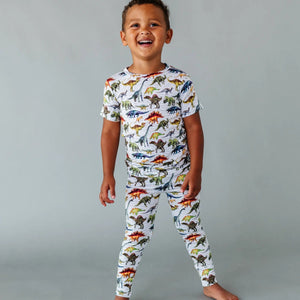 Baby Kids Bamboo Pajamas — Dinomite Two-Piece Pajama Set — Image 1