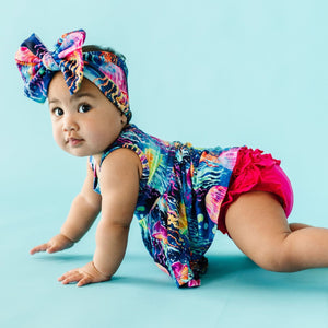 Baby Kids Bamboo Pajamas — Don't Be Jelly Tank Top Peplum & Bummies Set — Image 1