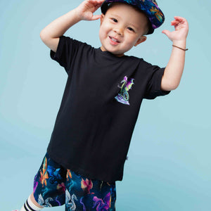 Baby Kids Bamboo Pajamas — Dragon My Heart T-Shirt — Image 1