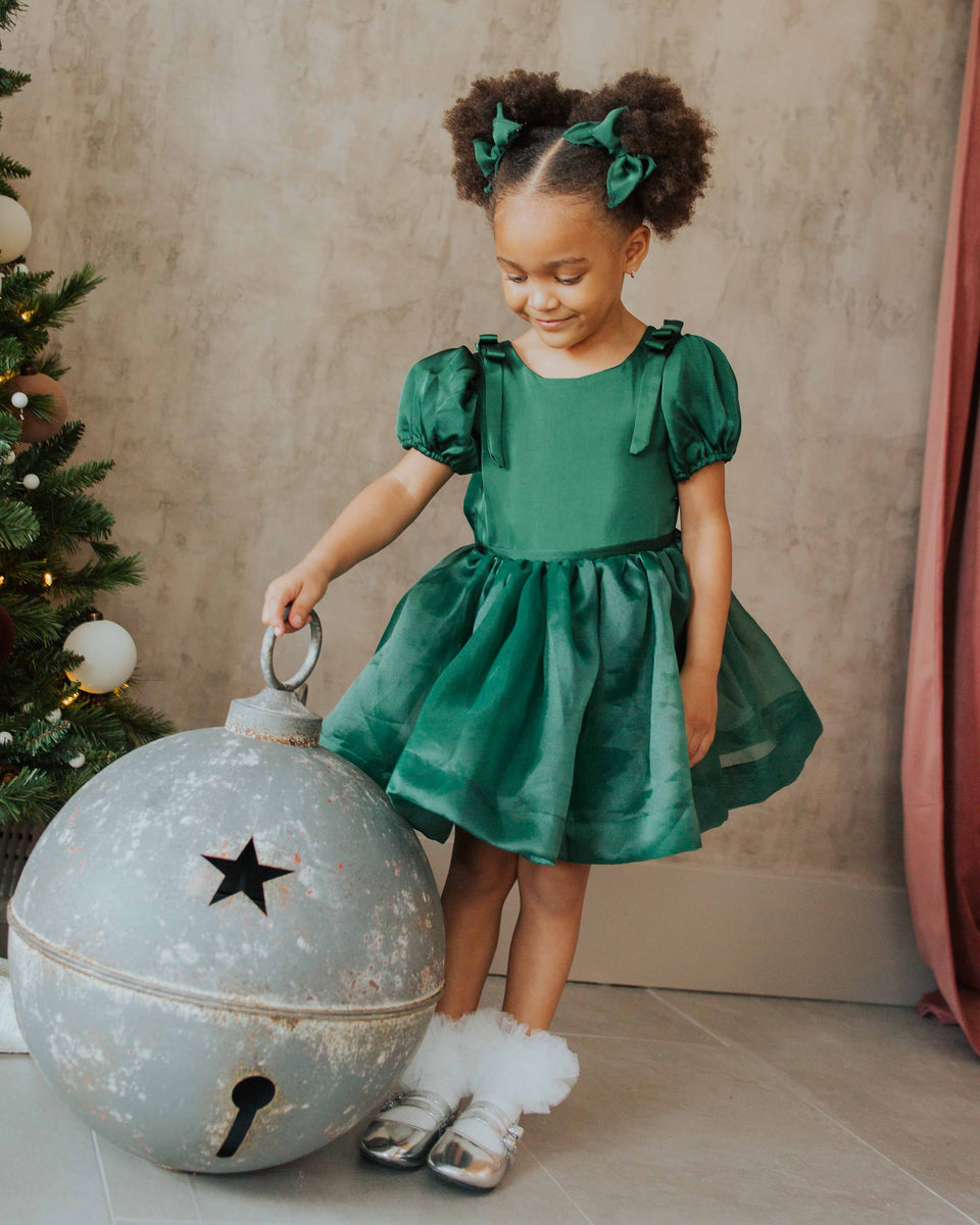 green emerald velvet dress The Satin Glow Mini Dress – Obsession Boutique main image 1