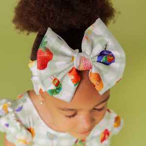 Baby Kids Bamboo Pajamas — The Very Hungry Caterpillar™ Biggie Bow — Image 1