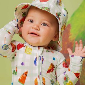 Baby Kids Bamboo Pajamas — The Very Hungry Caterpillar™ Bucket Hat — Image 1