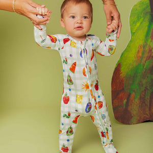 Baby Kids Bamboo Pajamas — The Very Hungry Caterpillar™ Convertible Romper — Image 1