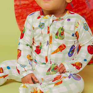 Baby Kids Bamboo Pajamas — The Very Hungry Caterpillar™ Footie — Image 1